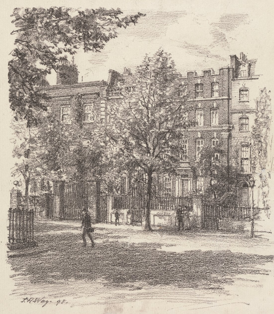 No.4 Cheyne Walk, Chelsea door Thomas Robert Way