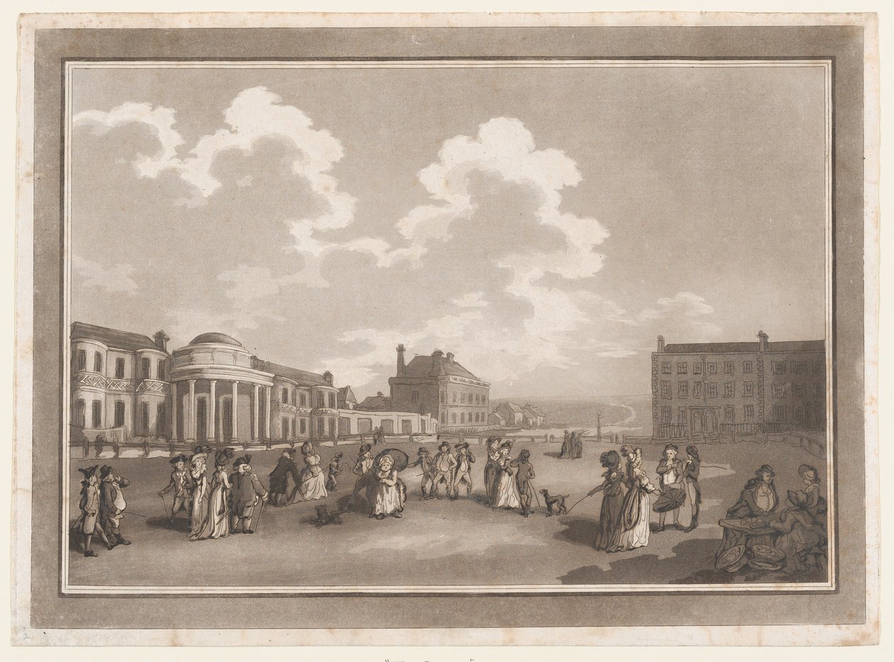 The Steine An Excursion to Brighthelmstone, June 1, 1790 door Thomas Rowlandson, Samuel Alken
