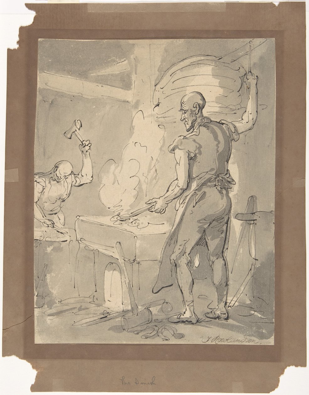 Een smid door Thomas Rowlandson