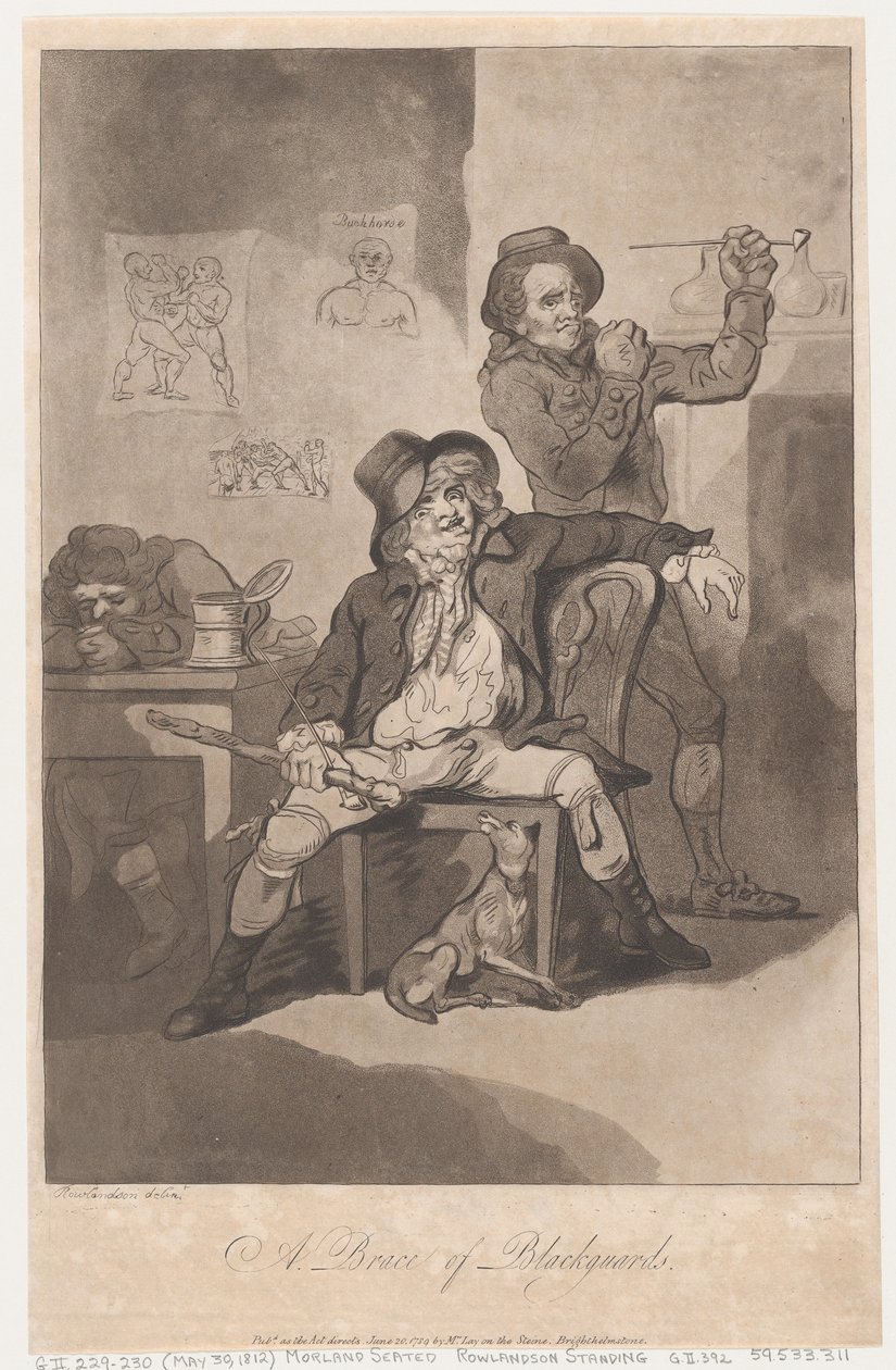 Een stel schurken door Thomas Rowlandson