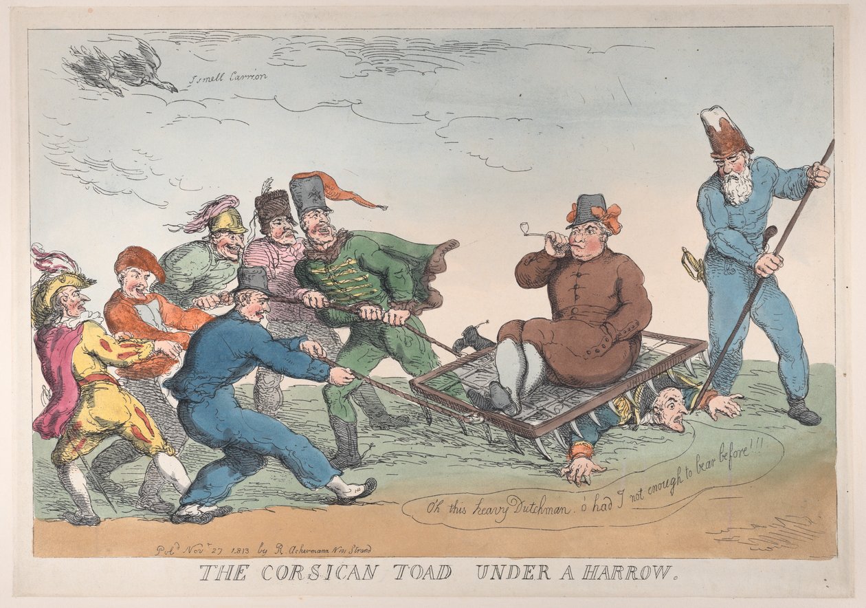 Een Corsicaanse Pad Onder een Eg door Thomas Rowlandson