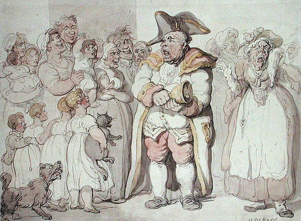 Een kreet om een kat door Thomas Rowlandson