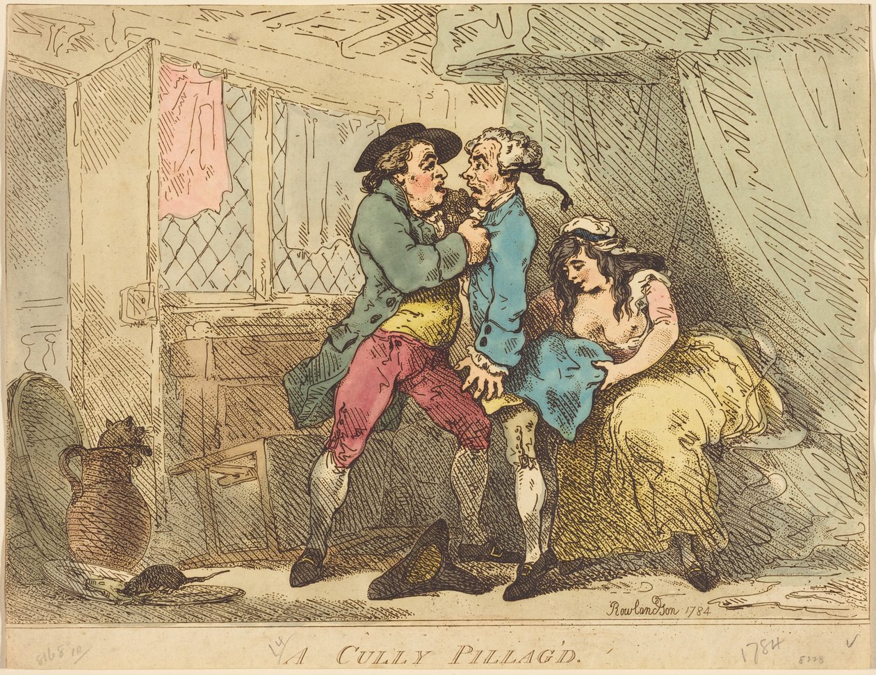 Een geplunderde Cully door Thomas Rowlandson