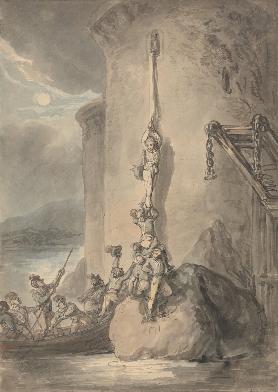 Een militair avontuur door Thomas Rowlandson
