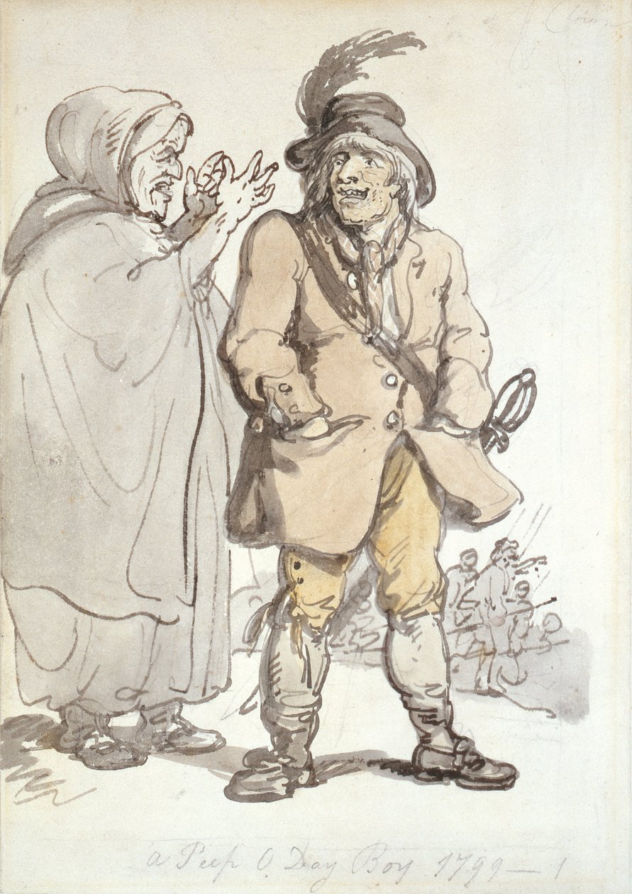 Een Peep O Day Boy, 1799 door Thomas Rowlandson