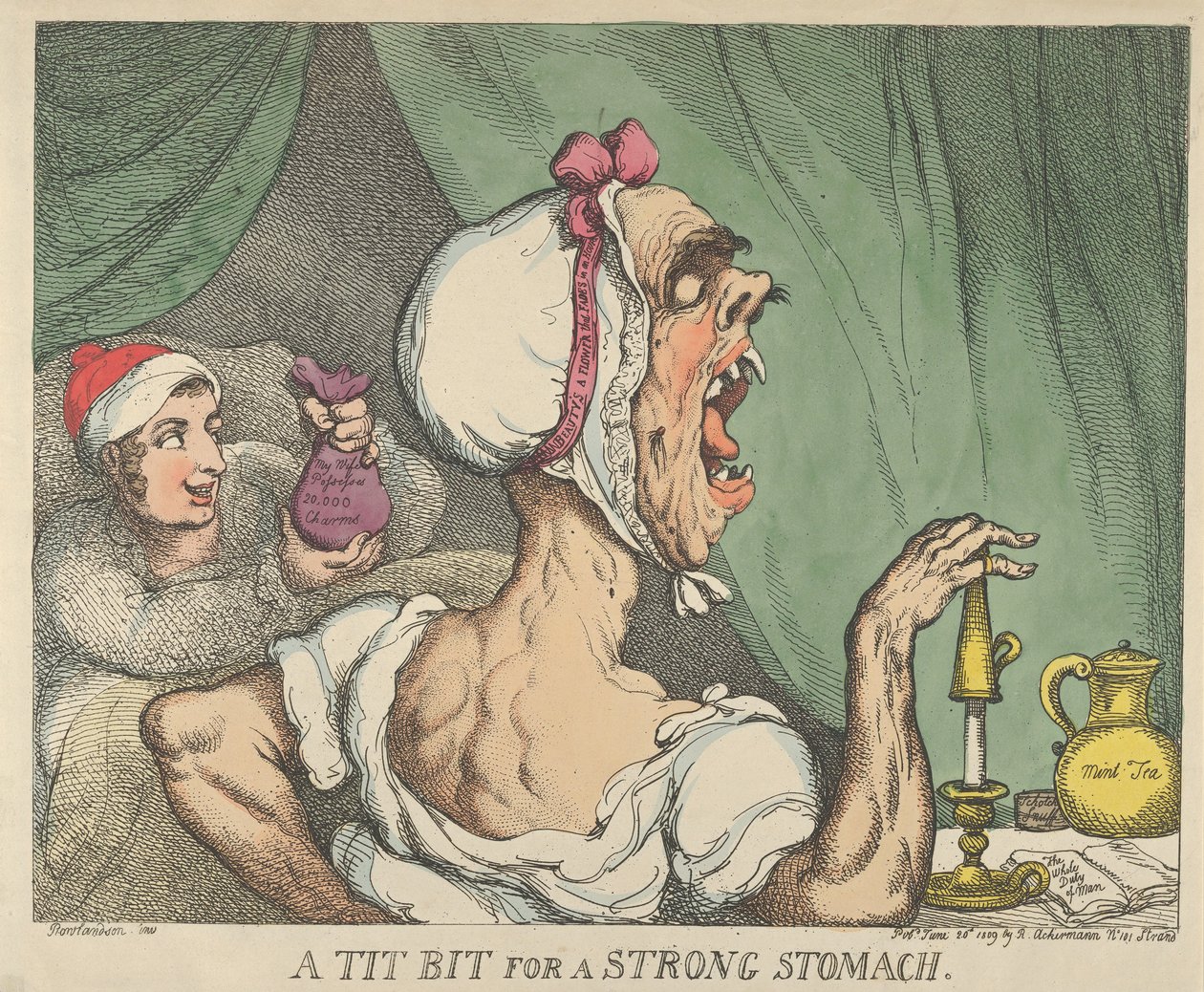 Een Lekker Hapje voor een Sterke Maag door Thomas Rowlandson