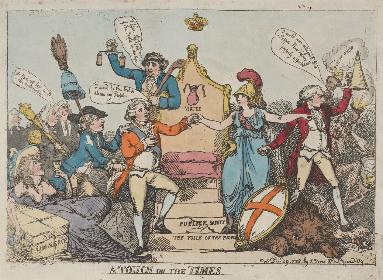 Een vleugje tijdgeest door Thomas Rowlandson