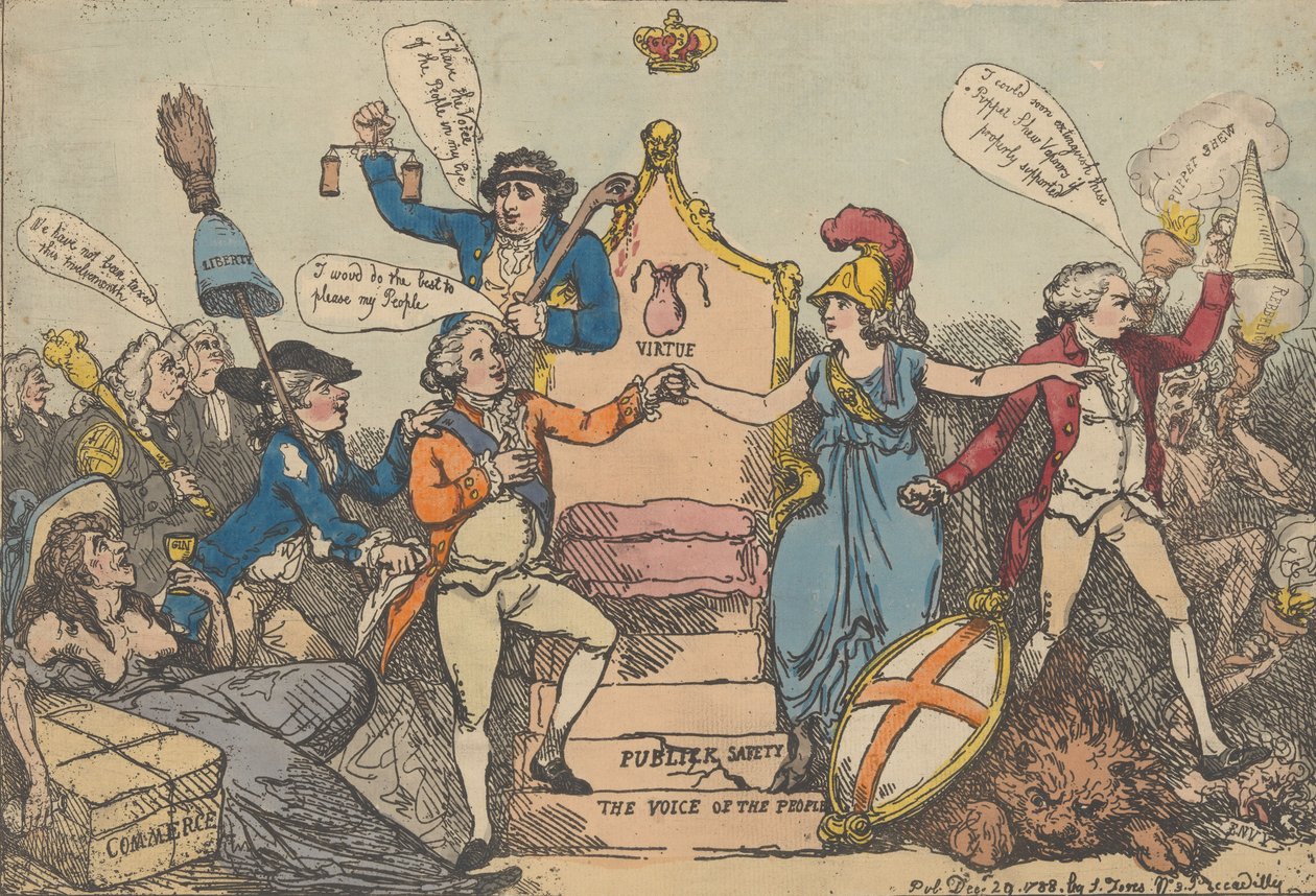 Een Blik op de Tijd, 29 december 1788 door Thomas Rowlandson