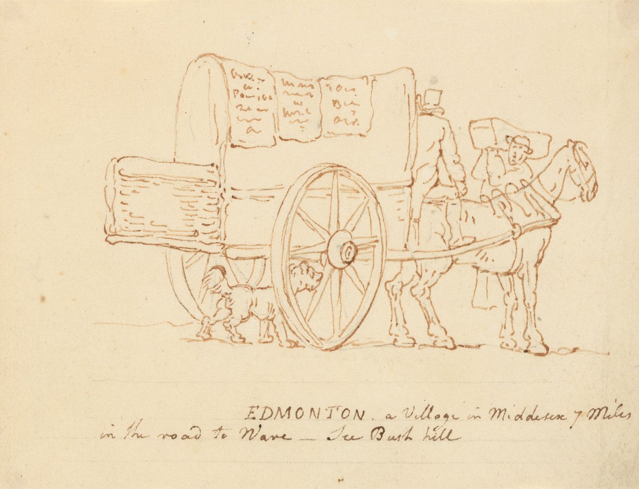 Albumtekening door Thomas Rowlandson