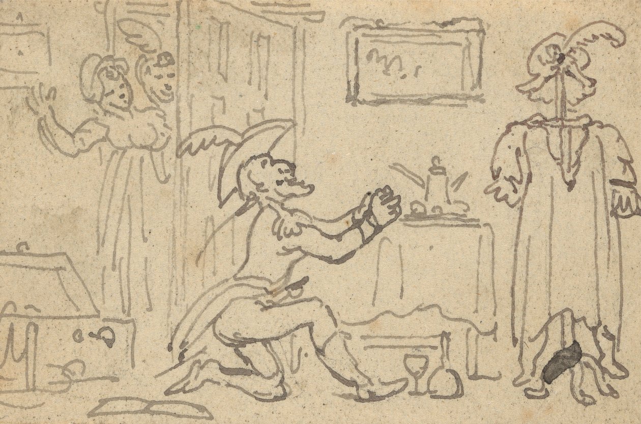Albumtekening door Thomas Rowlandson