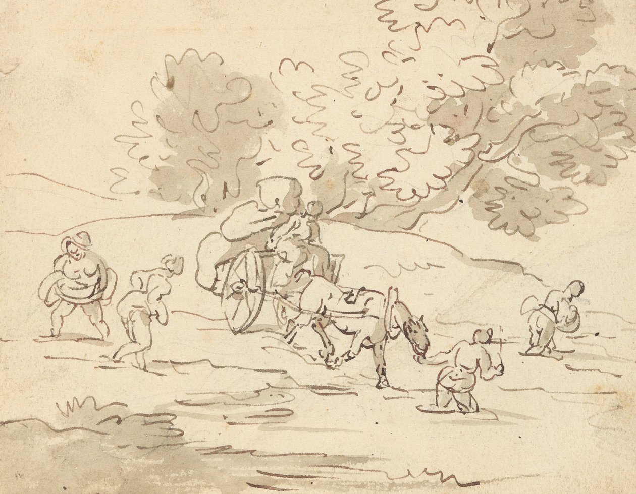 Albumtekening door Thomas Rowlandson