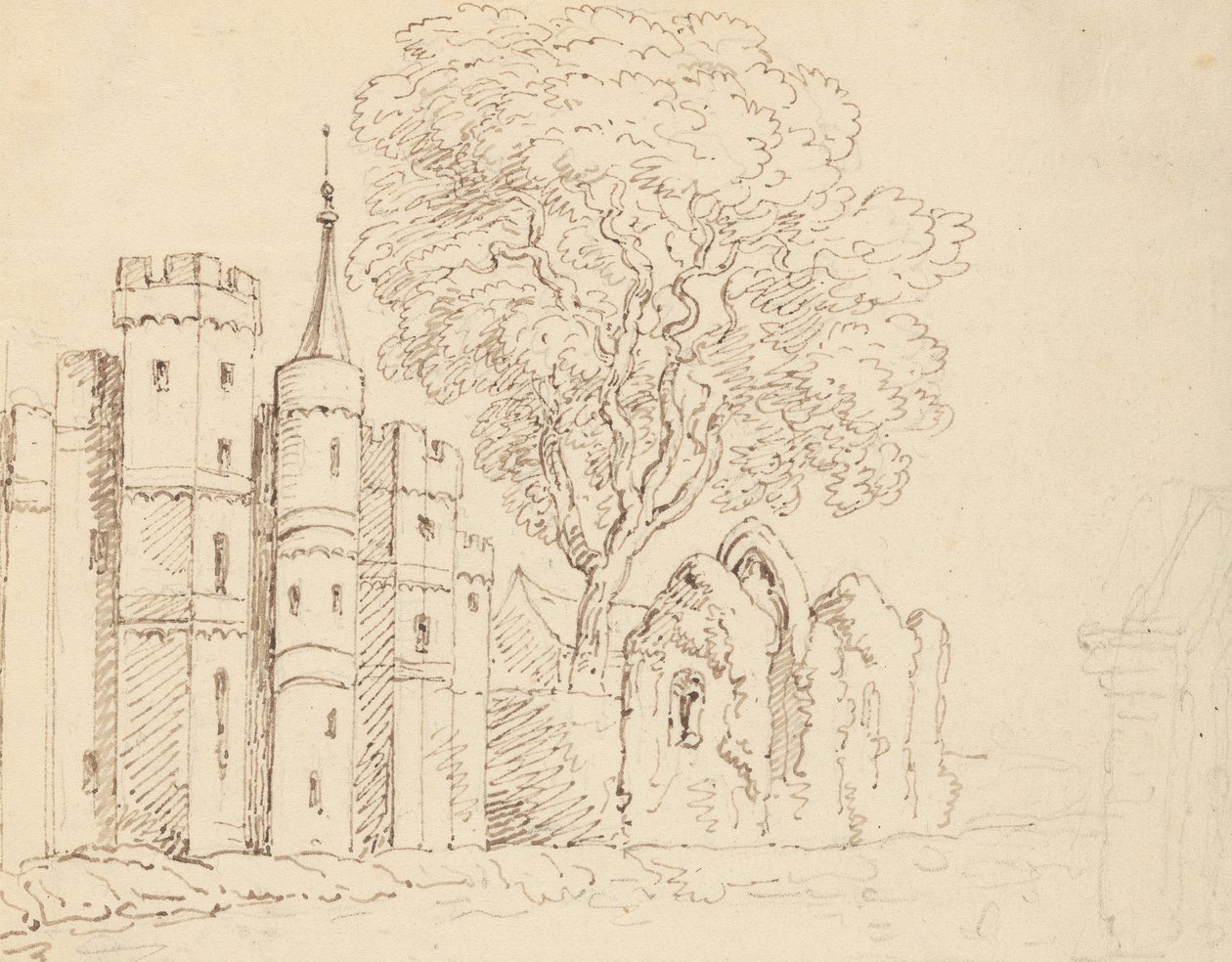 Albumtekening door Thomas Rowlandson