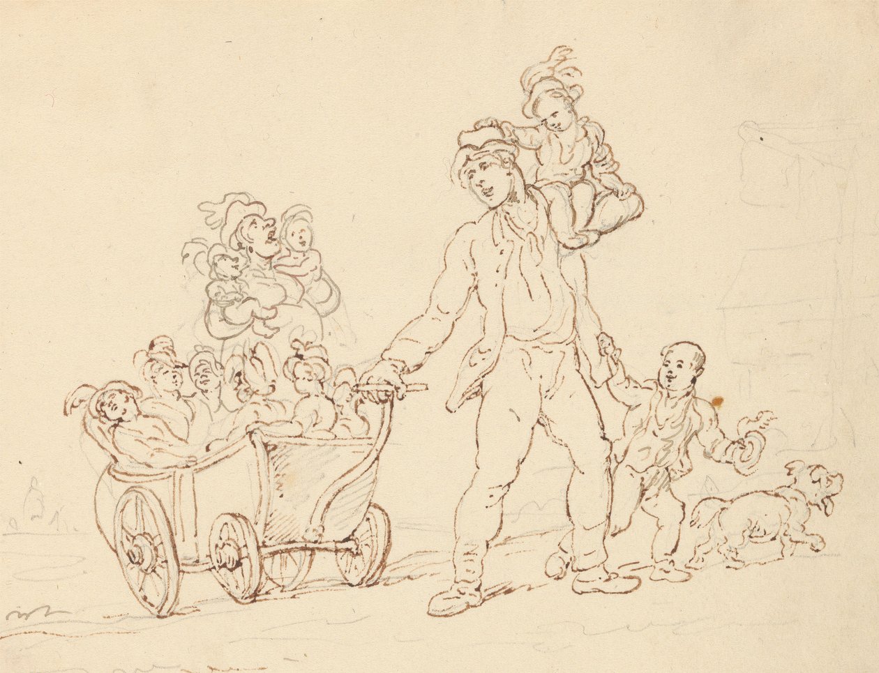Albumtekening door Thomas Rowlandson