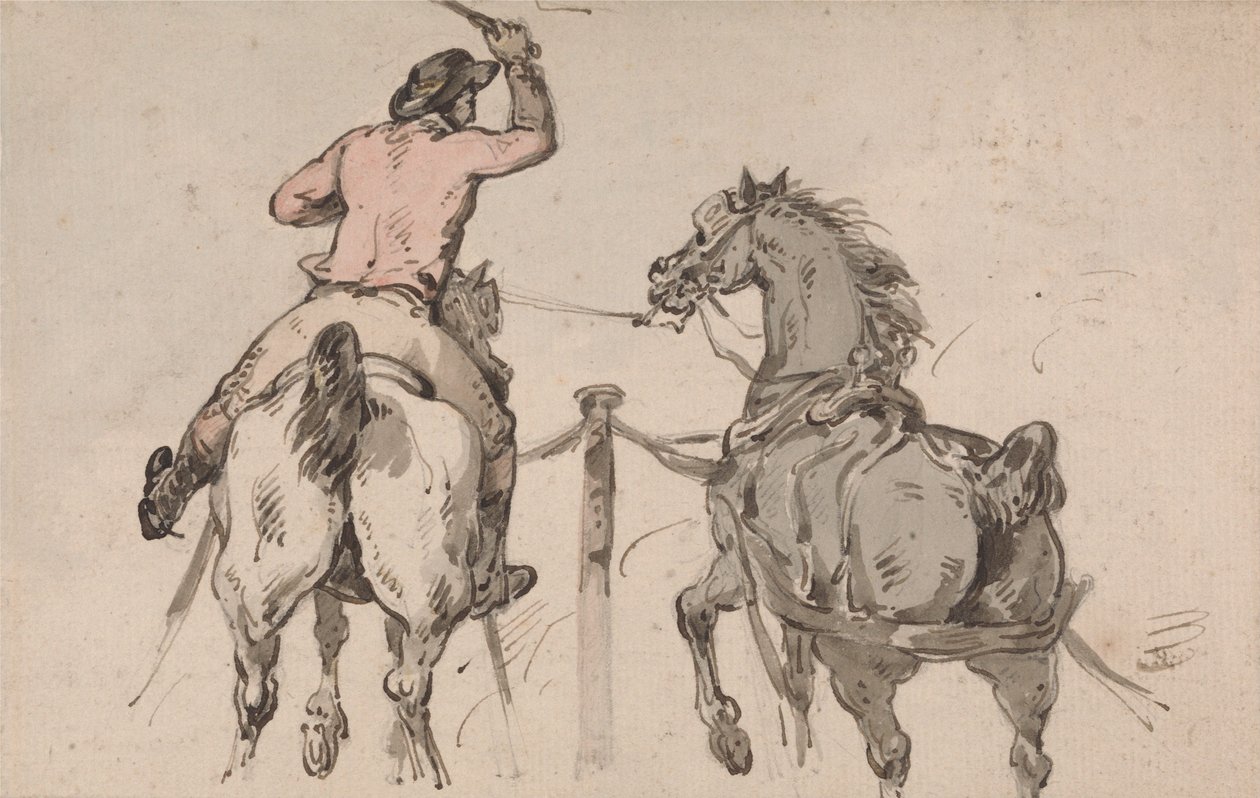 Een Engelse postiljon door Thomas Rowlandson