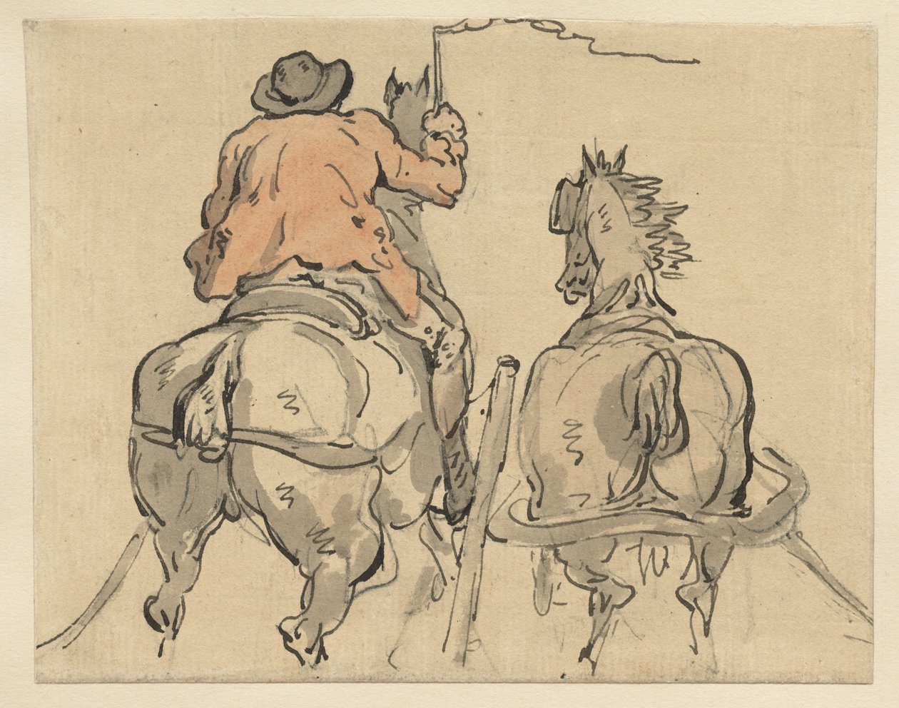 Een Engelse postiljon door Thomas Rowlandson