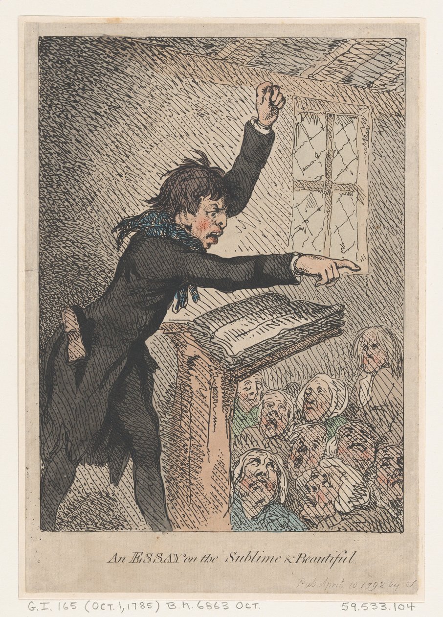 Een essay over het sublieme en het schone door Thomas Rowlandson