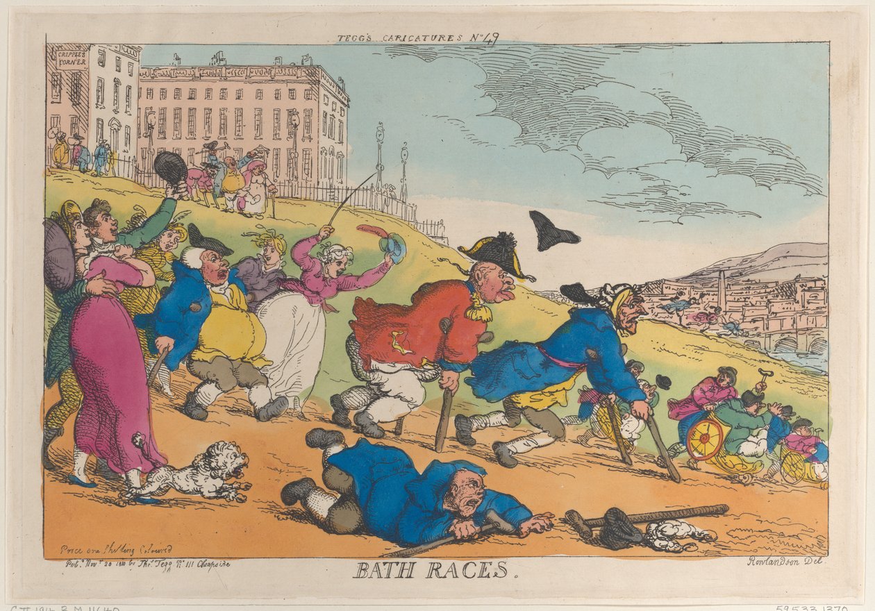 Bath Races, 20 november 1810 door Thomas Rowlandson