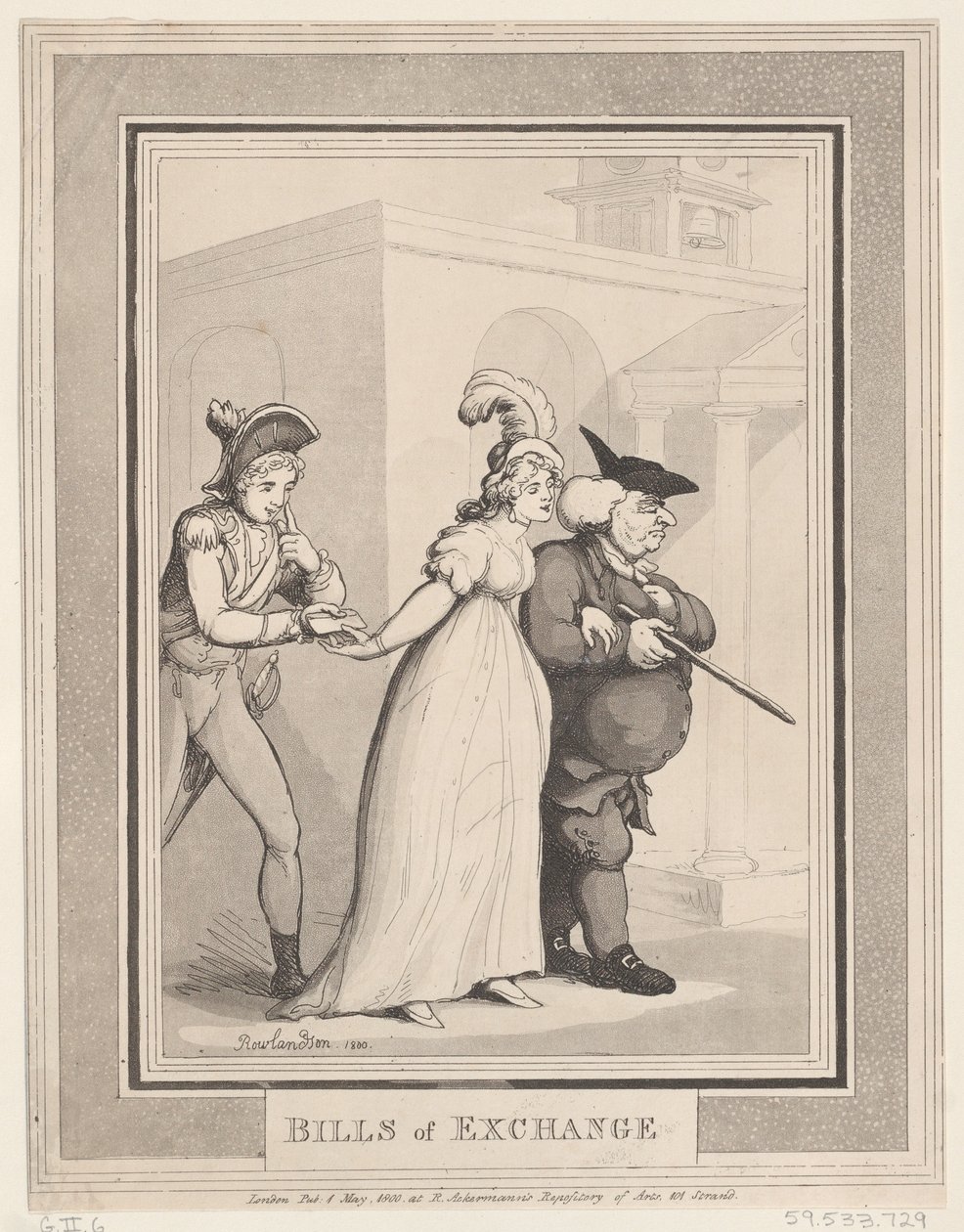 Wisselbrieven, 1 mei 1800 door Thomas Rowlandson