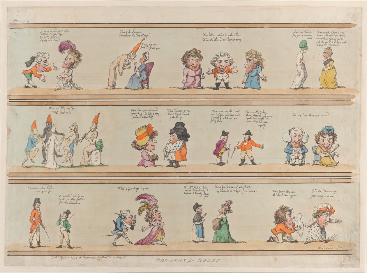 Randen voor kamers, Plaat 4 door Thomas Rowlandson