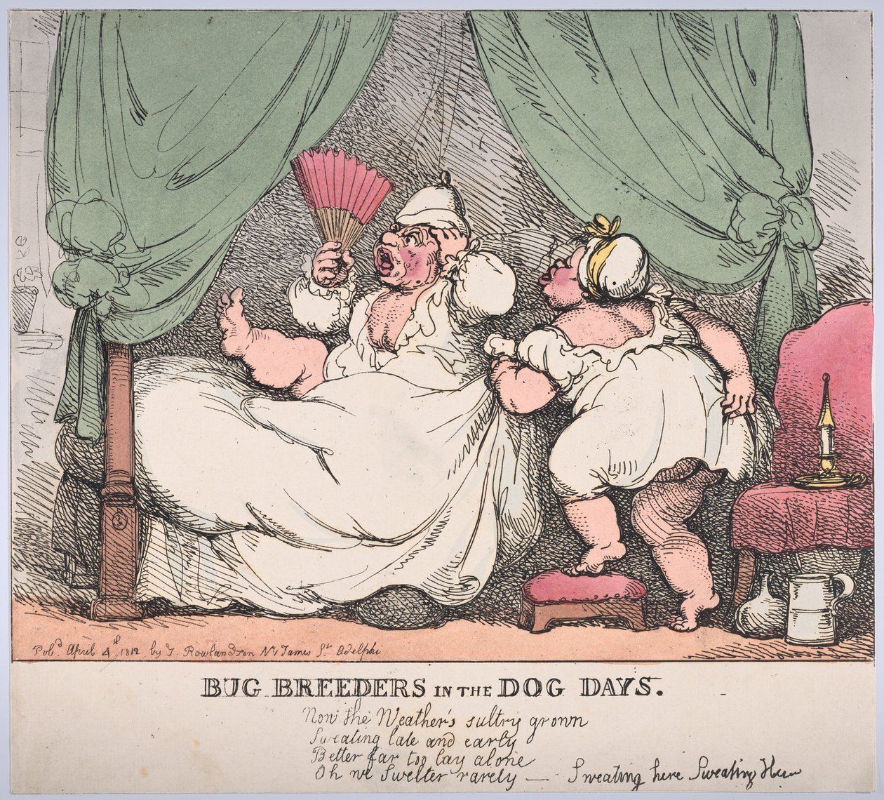 Insectenkwekers in de hondsdagen door Thomas Rowlandson