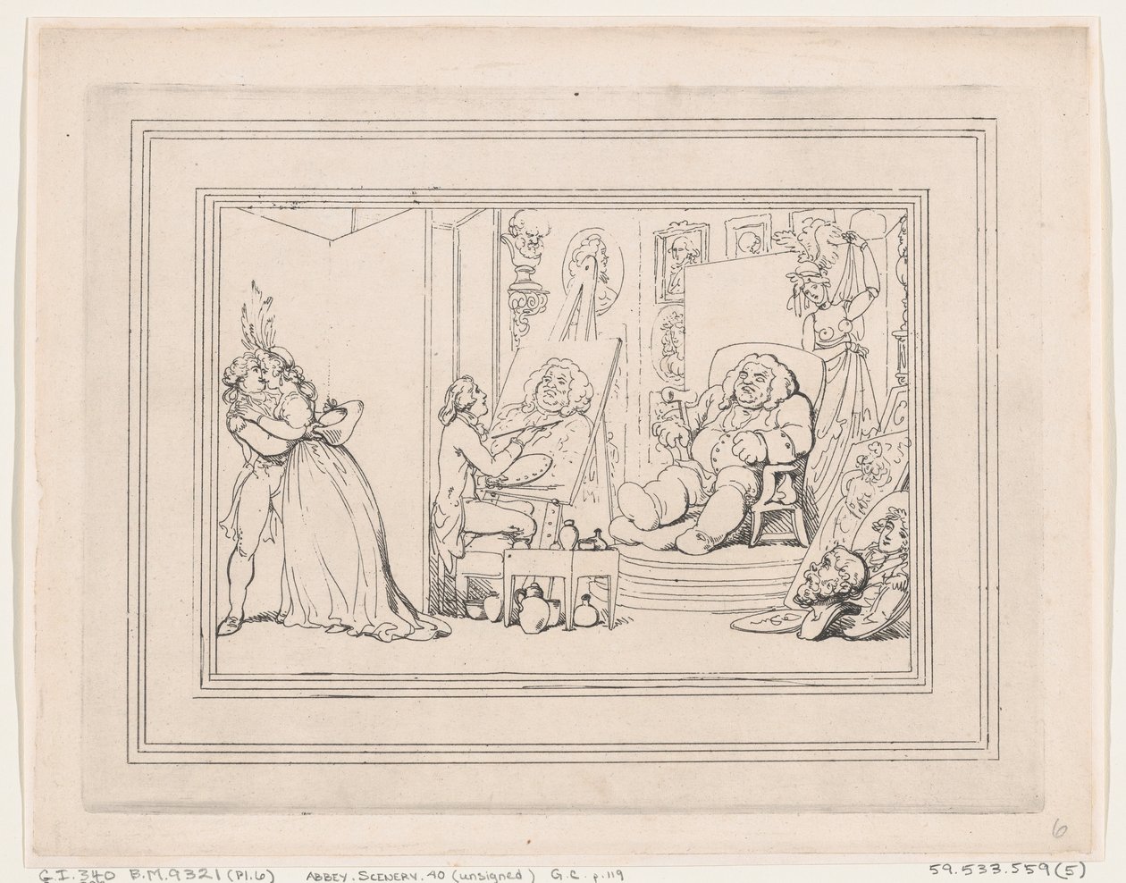 Comforts of Bath, plaat 6 door Thomas Rowlandson