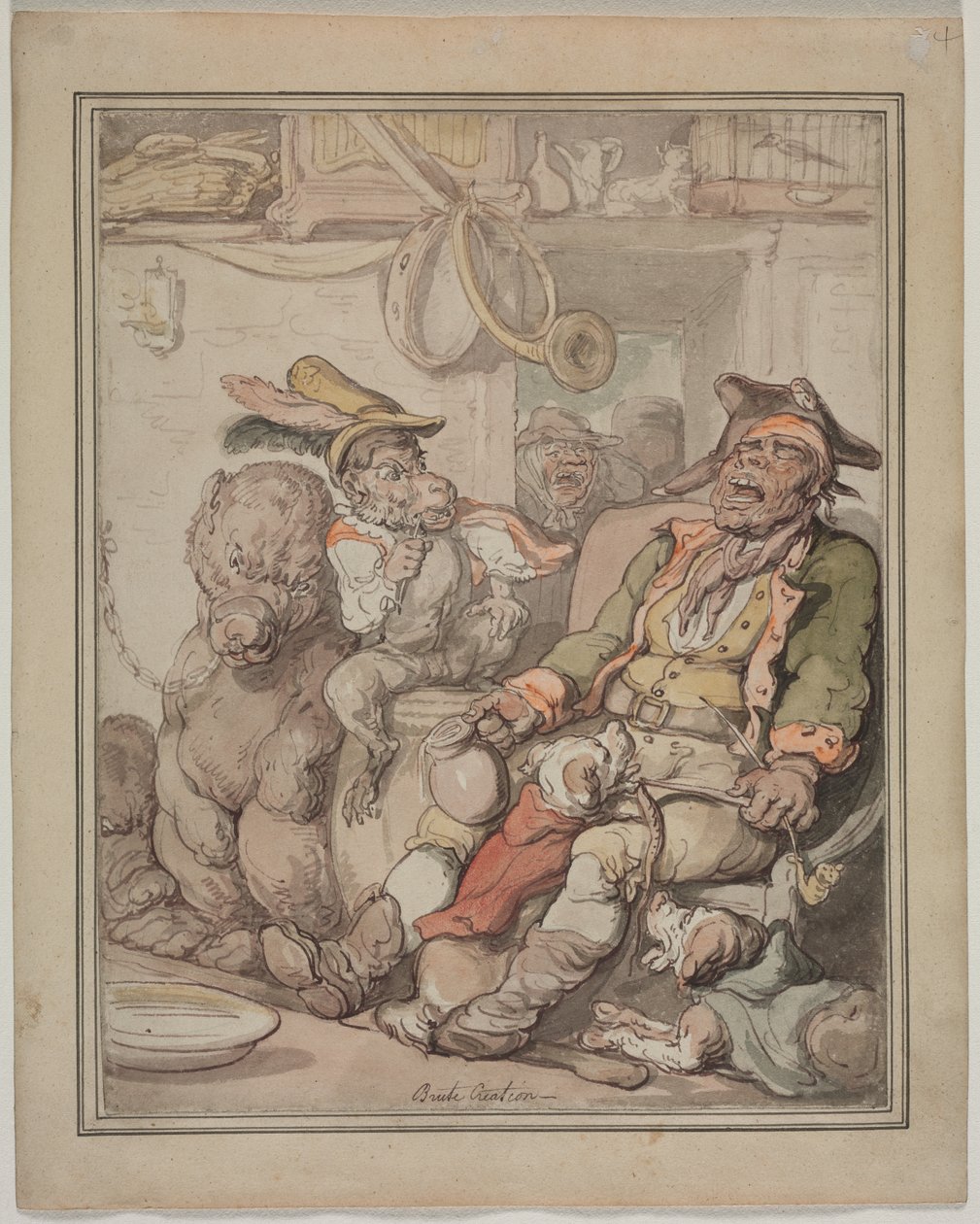 Vergelijkende Anatomie Studie door Thomas Rowlandson