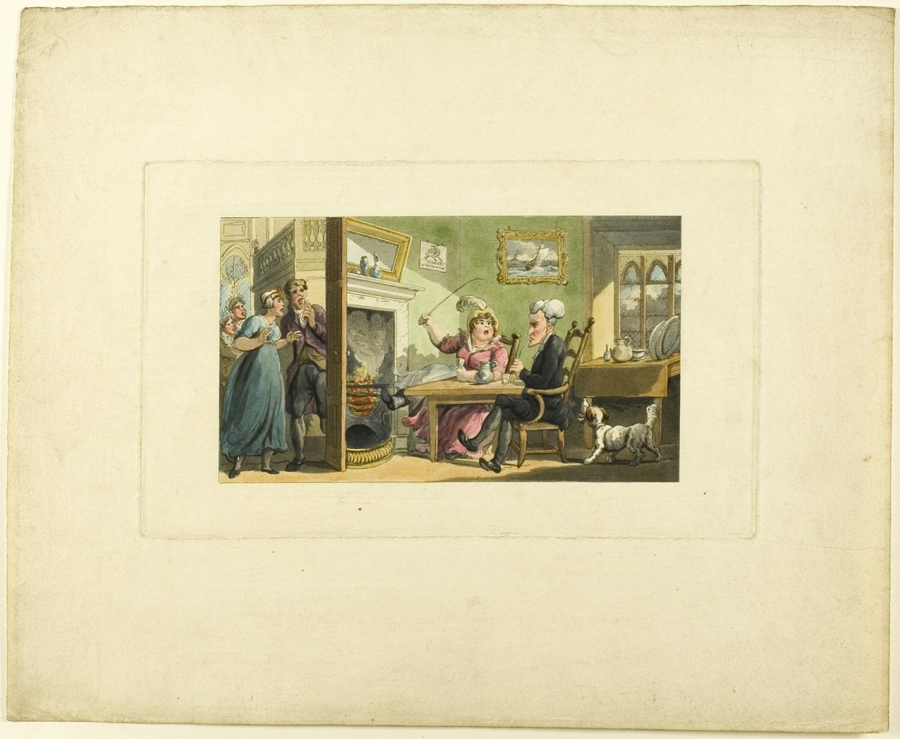 Doctor Syntax Teruggekeerd van Zijn Tour, uit De Tour van Doctor Syntax door Thomas Rowlandson