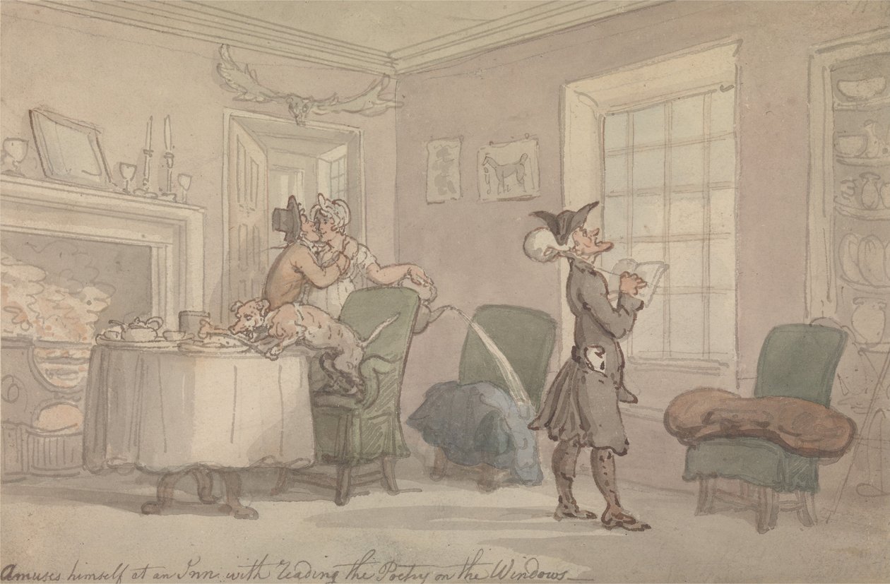 Dr. Syntax: De humor van het raam nadoen door Thomas Rowlandson