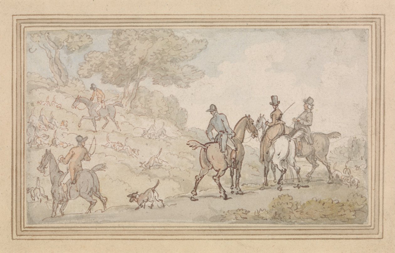 Tekening op de omslag door Thomas Rowlandson