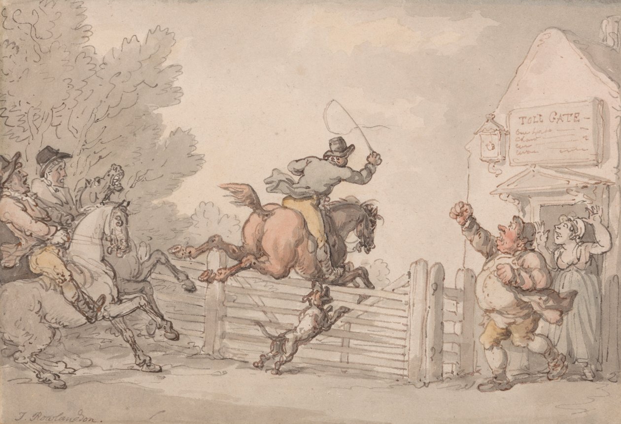 De tol ontwijken door Thomas Rowlandson