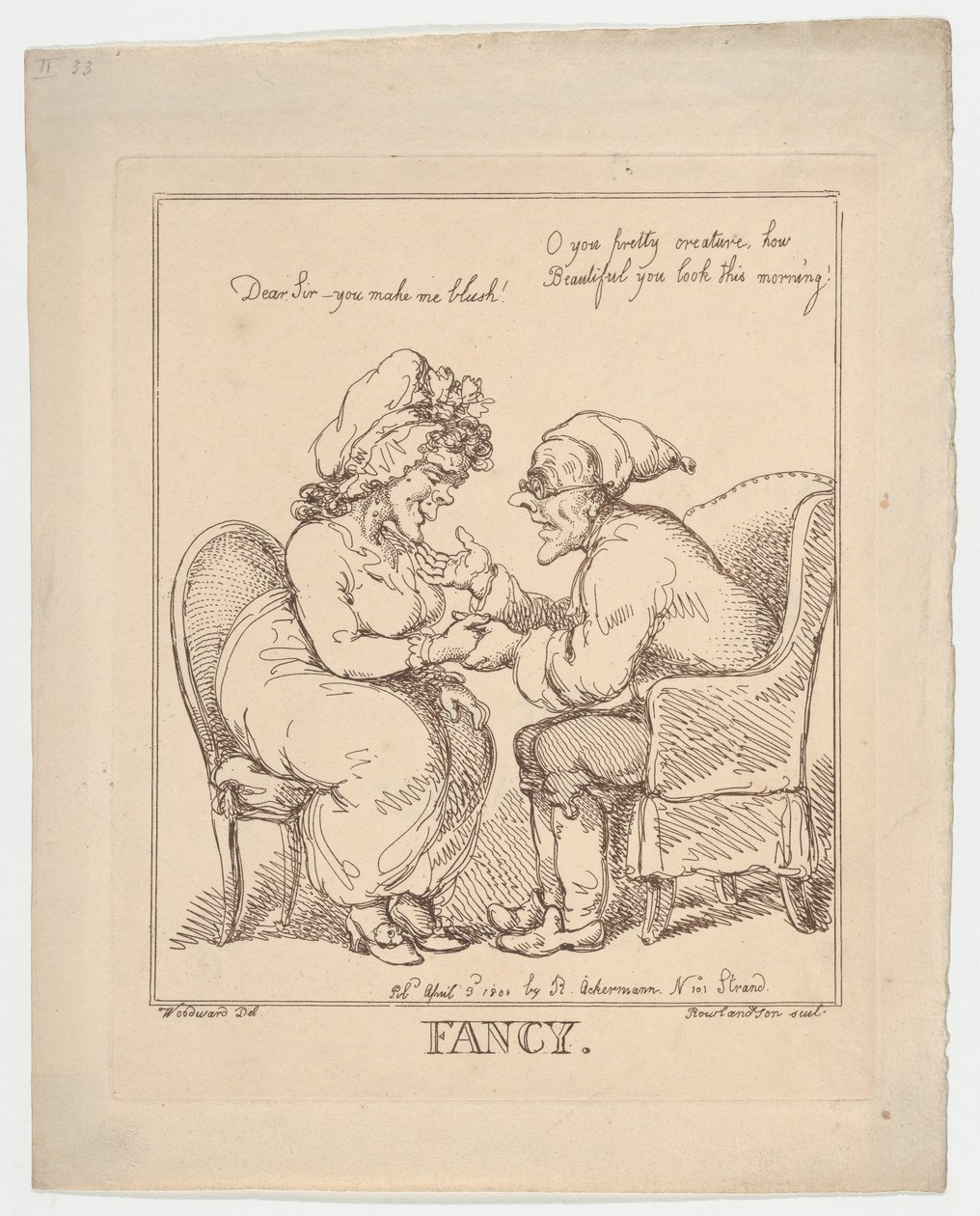 Fantasie, 20 juli 1801 door Thomas Rowlandson