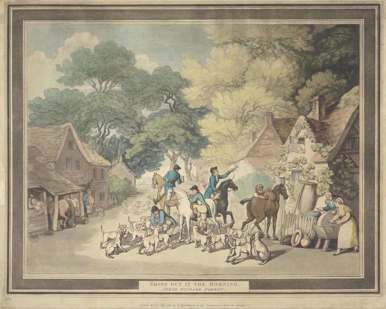 Vossenjacht [set van vier]: 1. 