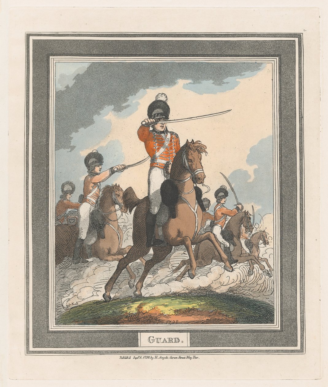 Wacht, 1 september 1798 door Thomas Rowlandson