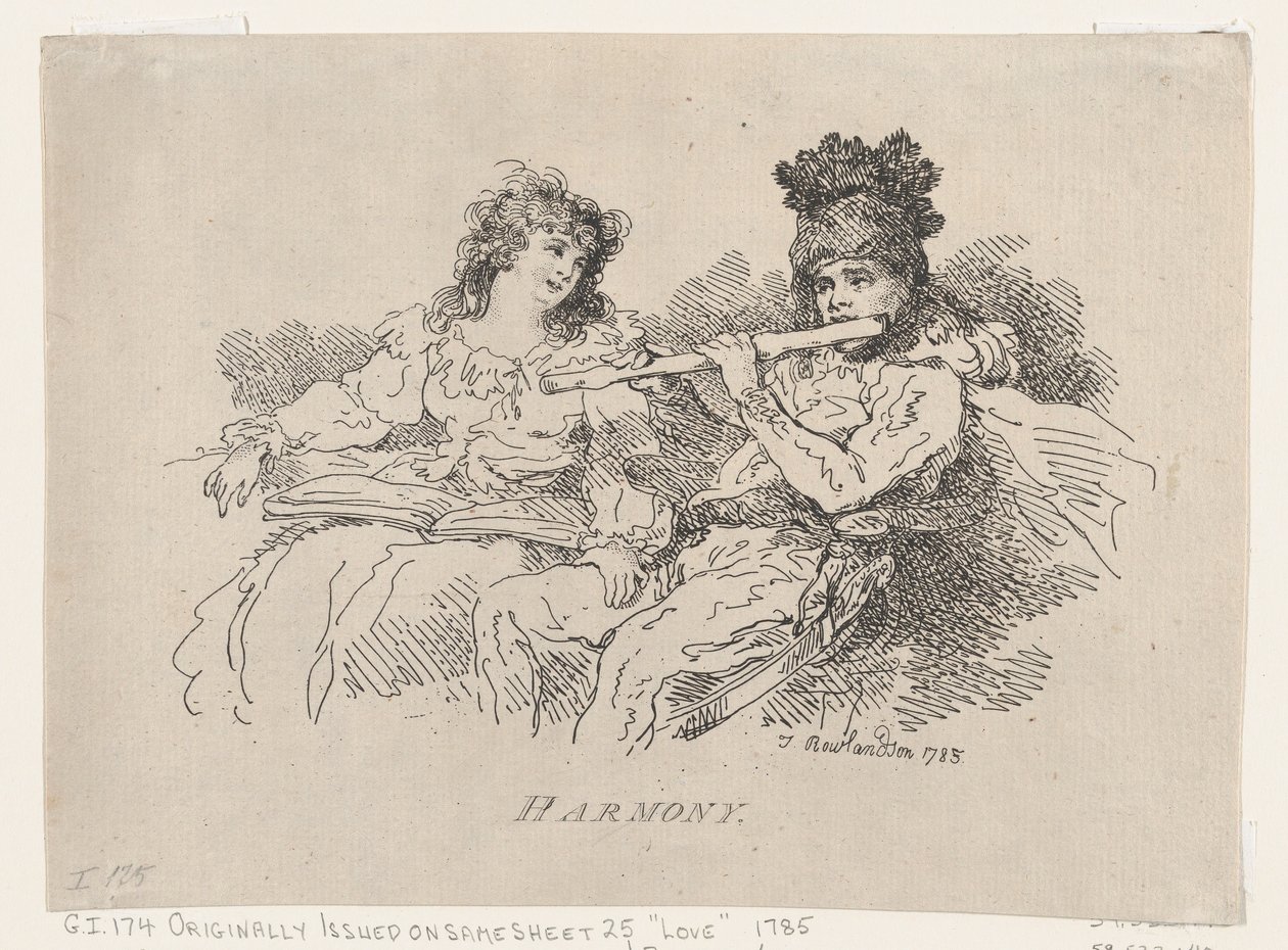 Harmonie, 12 augustus 1785 door Thomas Rowlandson