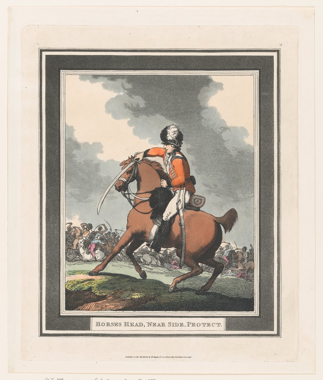 Paardenhoofd, Nabijzijde, Bescherm, 1 september 1798 door Thomas Rowlandson