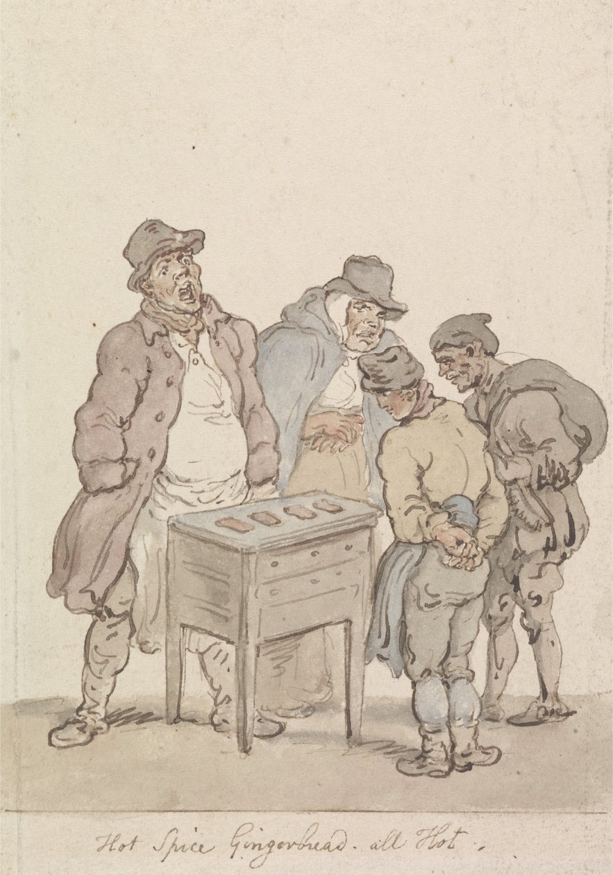 Pittige peperkoek, helemaal pittig door Thomas Rowlandson