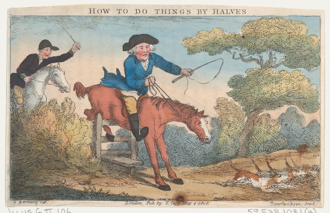 Hoe Dingen Half te Doen, 4 mei 1808 door Thomas Rowlandson