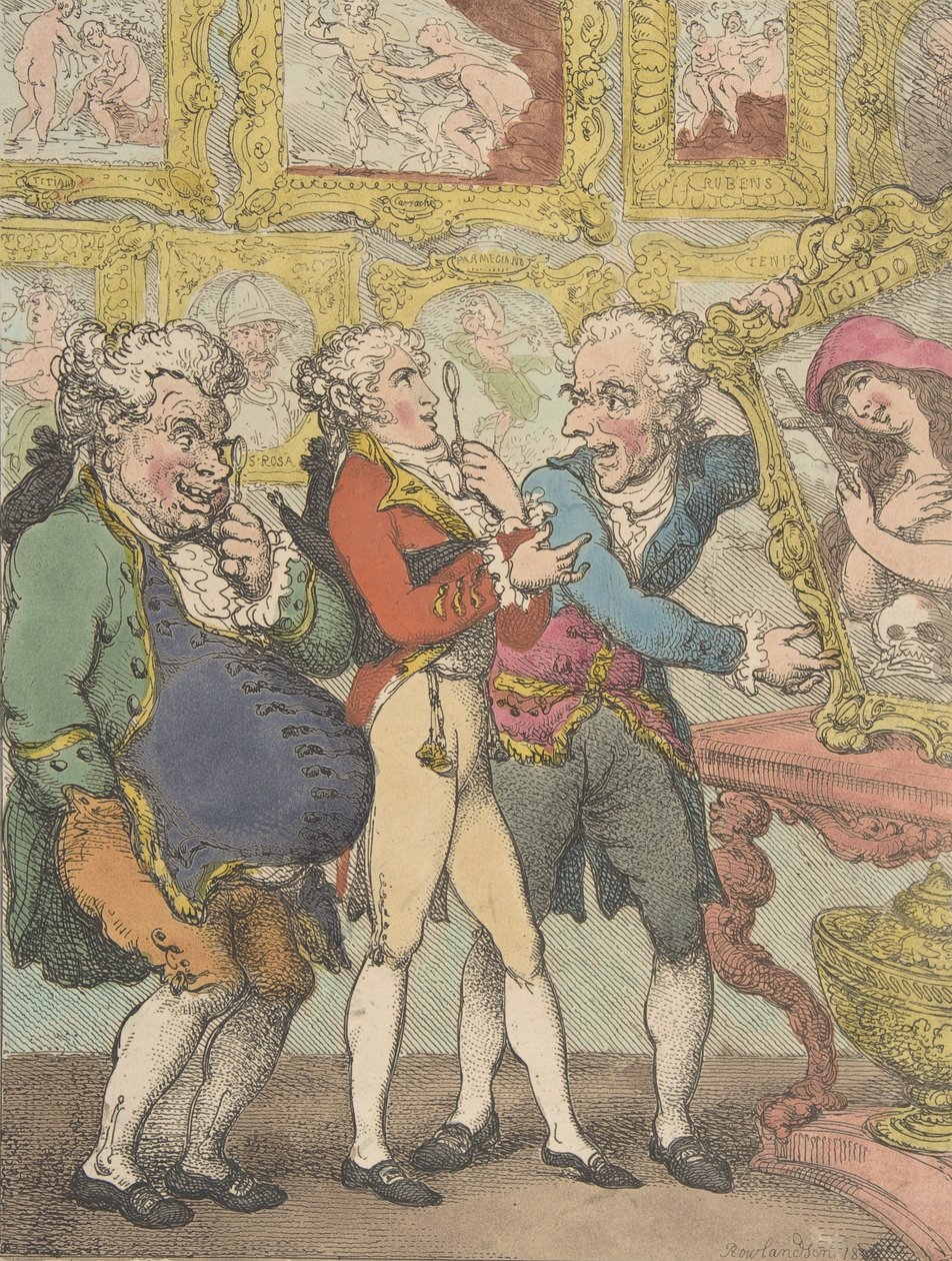 Italiaanse kunsthandelaren bedriegen mijnheer Anglaise door Thomas Rowlandson