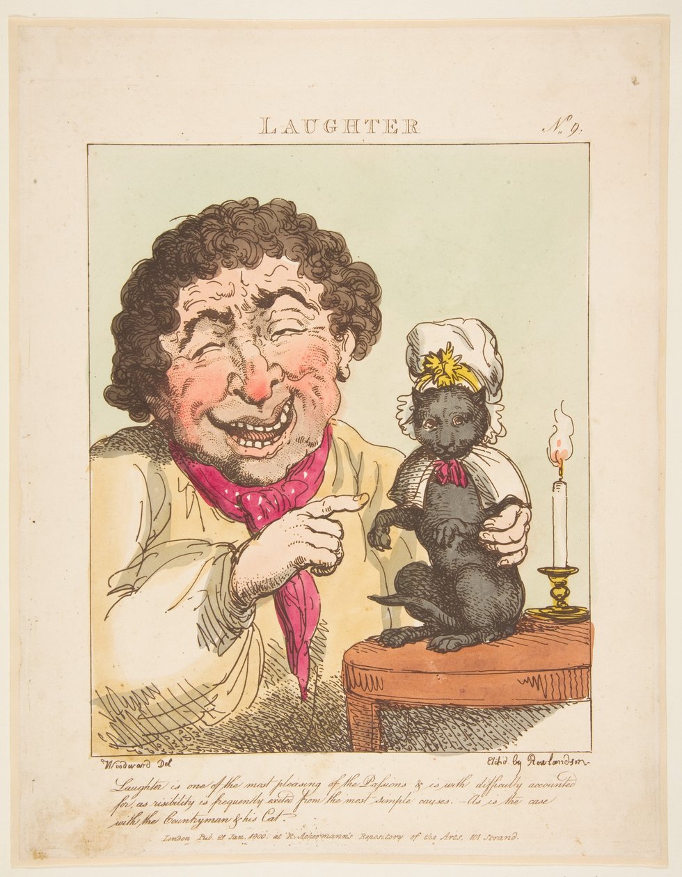 Lachen, 21 januari 1800 door Thomas Rowlandson