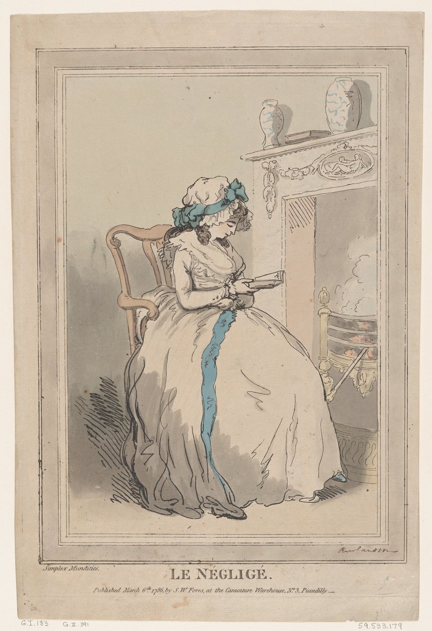 Le Négligé door Thomas Rowlandson