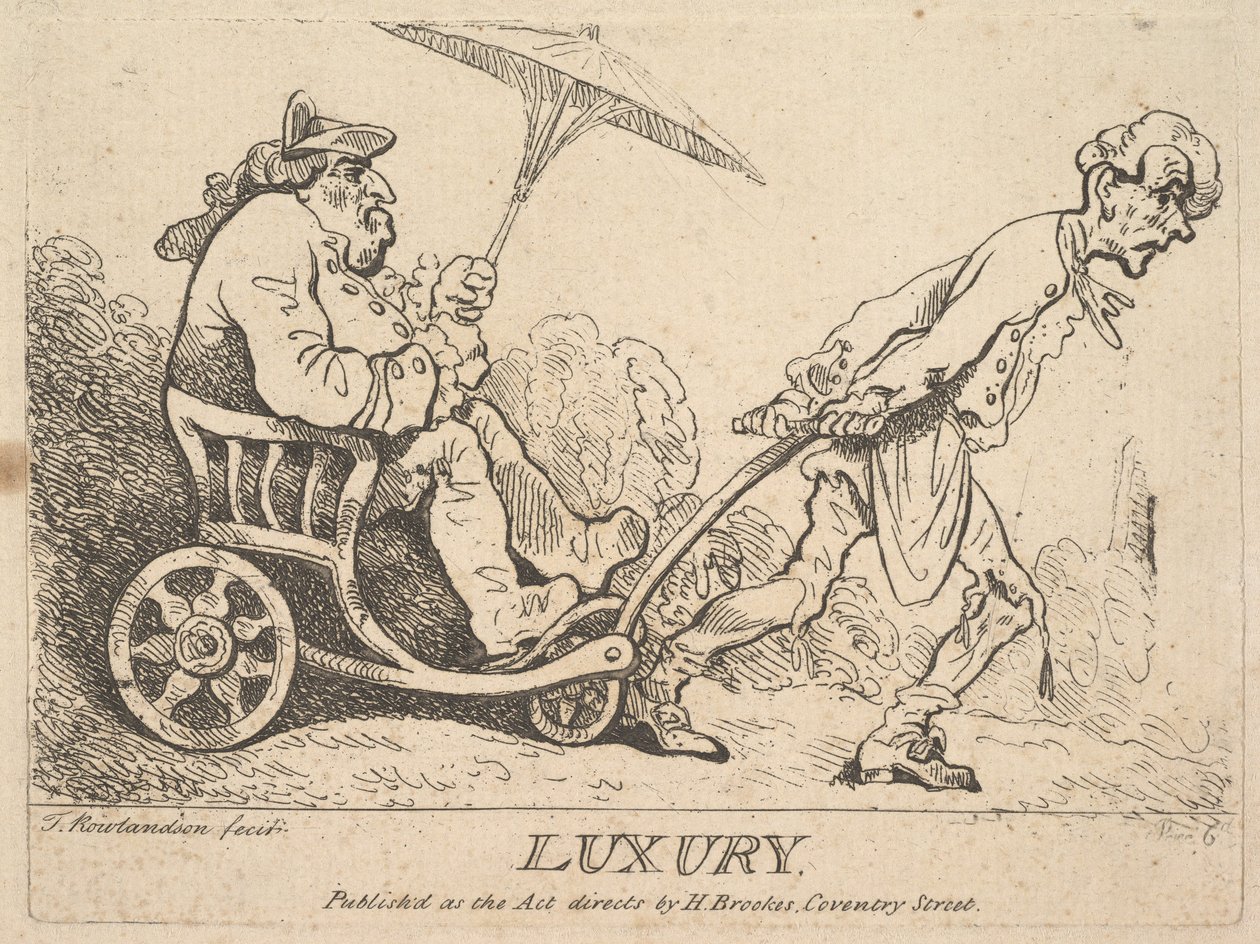 Luxe, [1781] heruitgegeven 1786-95 door Thomas Rowlandson