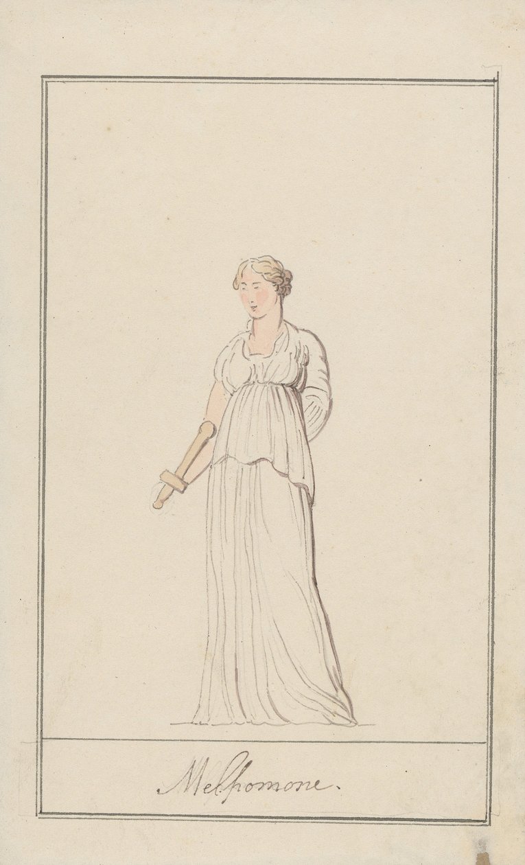 Melpomene door Thomas Rowlandson