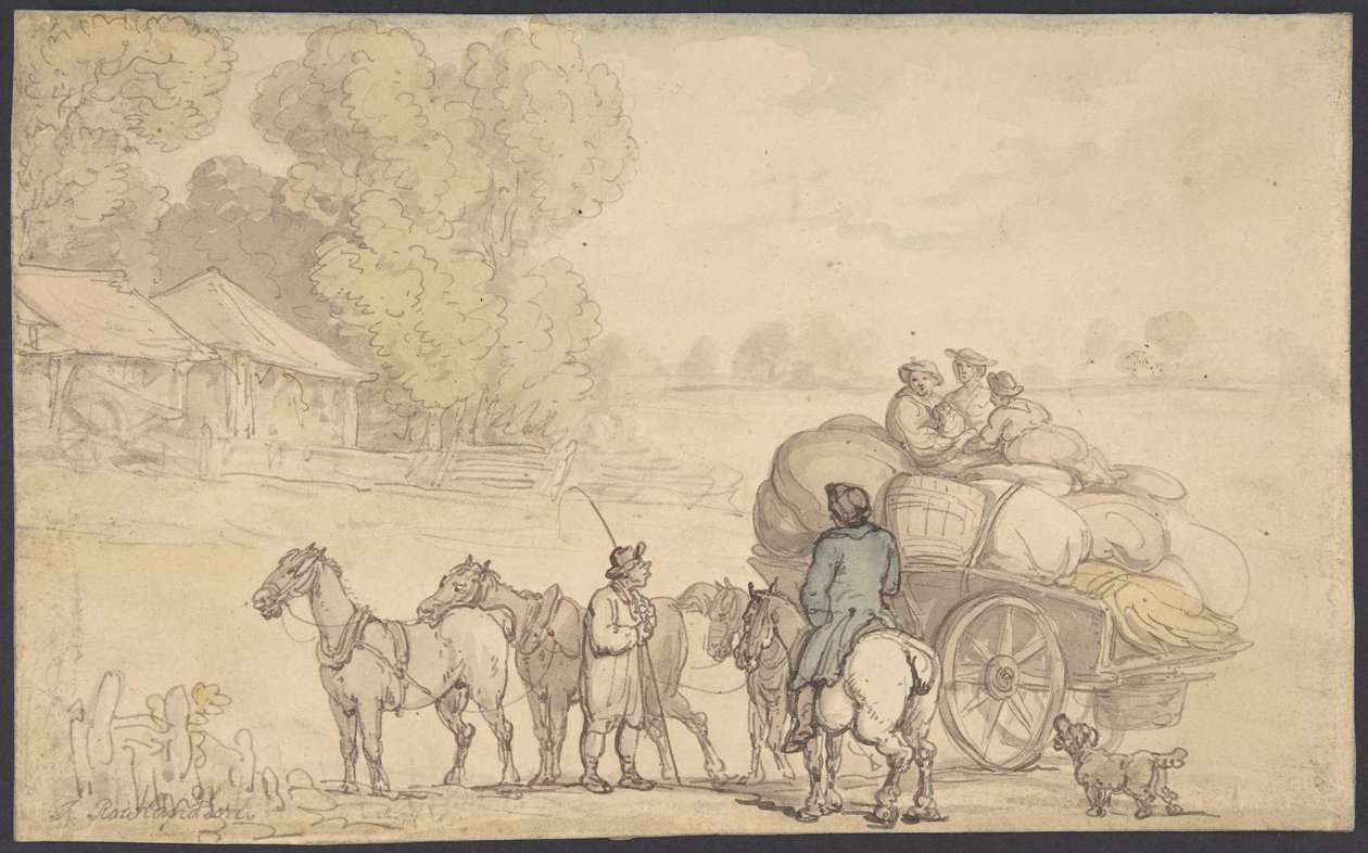 Migranten door Thomas Rowlandson
