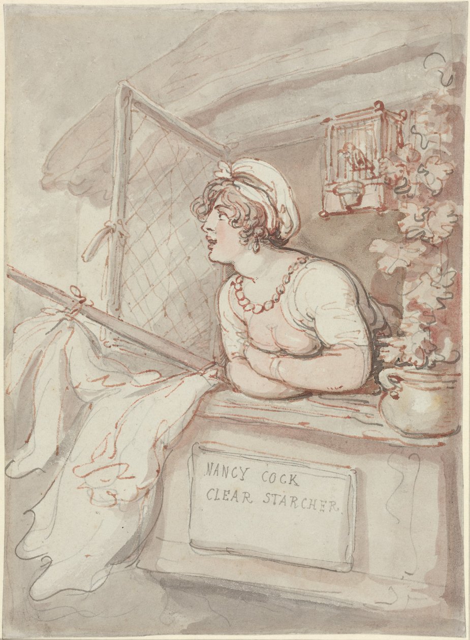 Nancy Cock - Clear Starcher door Thomas Rowlandson