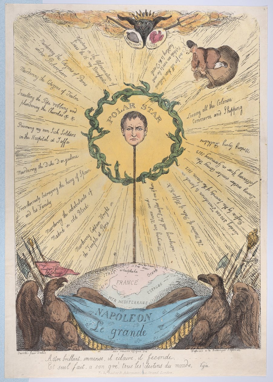 Napoleon Le Grande, 2 december 1813 door Thomas Rowlandson