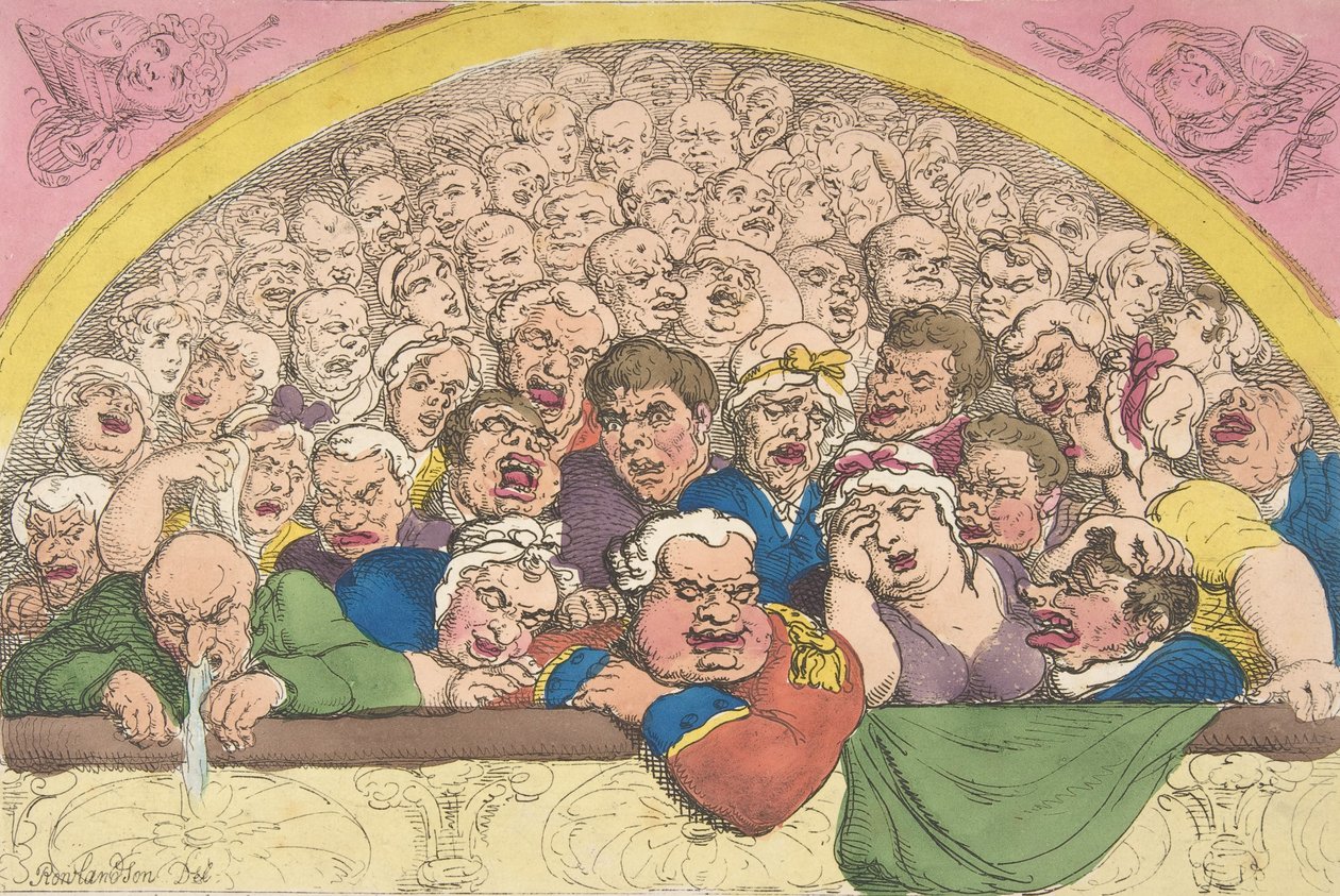 Pidgeon Hole. Een Kloostertuin Vinding om de Goden op te Sluiten, 20 februari 1811 door Thomas Rowlandson