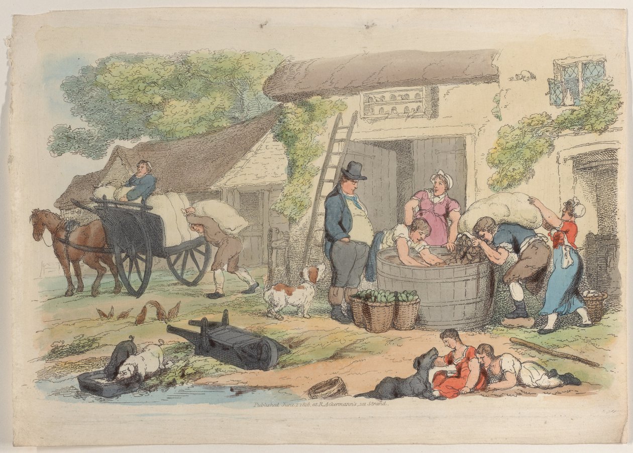 Plaat 16, uit Wereld in Miniatuur, 1816 door Thomas Rowlandson