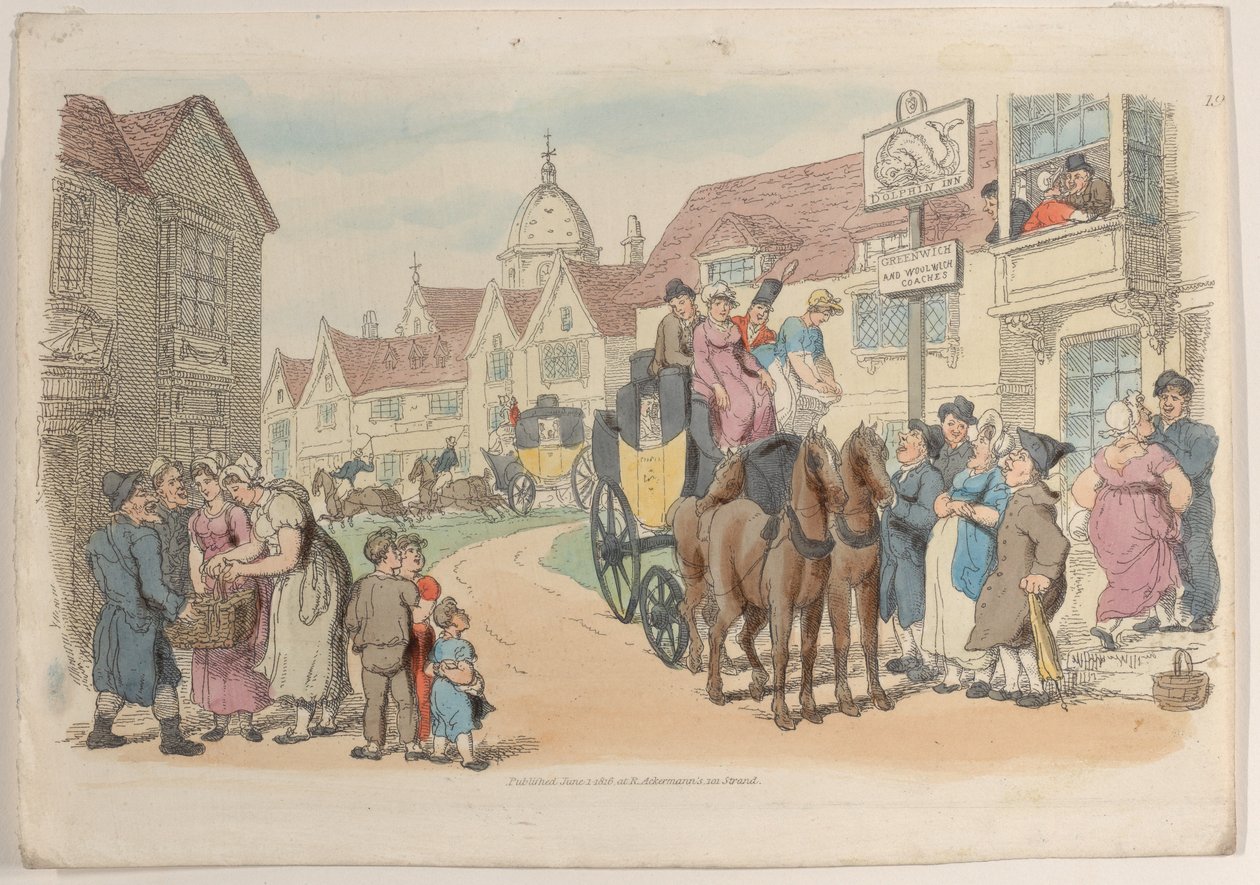 Plaat 19, uit Wereld in Miniatuur, 1816 door Thomas Rowlandson