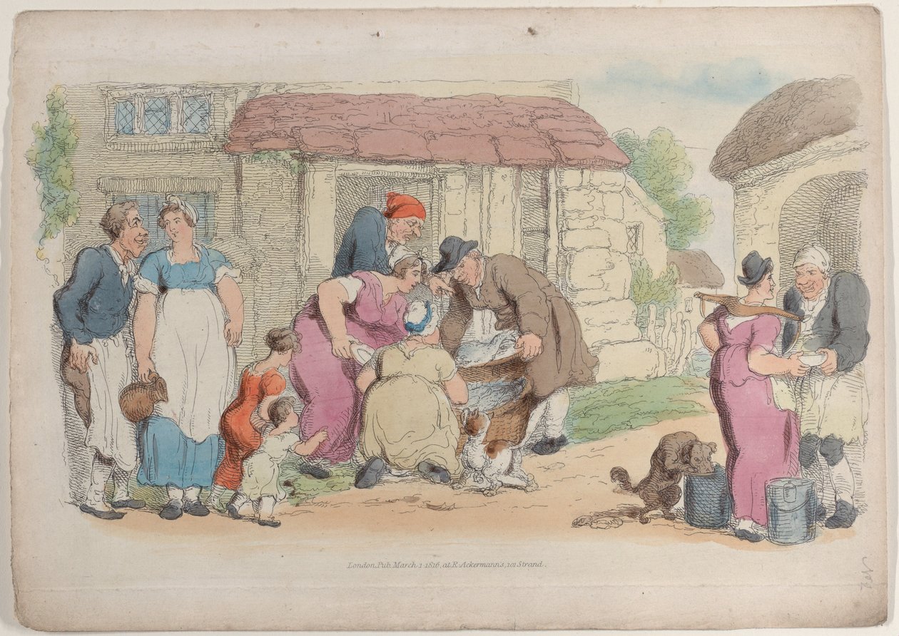Plaat 2, uit Wereld in Miniatuur, 1816 door Thomas Rowlandson