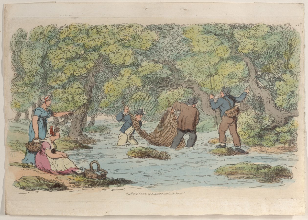 Plaat 37, uit Wereld in Miniatuur, 1816 door Thomas Rowlandson